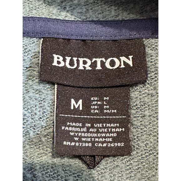 Burton Oak Technical Pullover Sweatshirt Sz M Tie-Dye French Terry Sweat Wicking - Picture 4 of 11